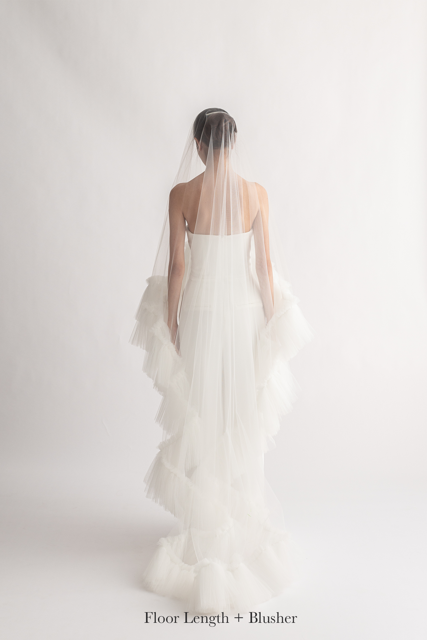 N9 - RUFFLES TULLE VEIL