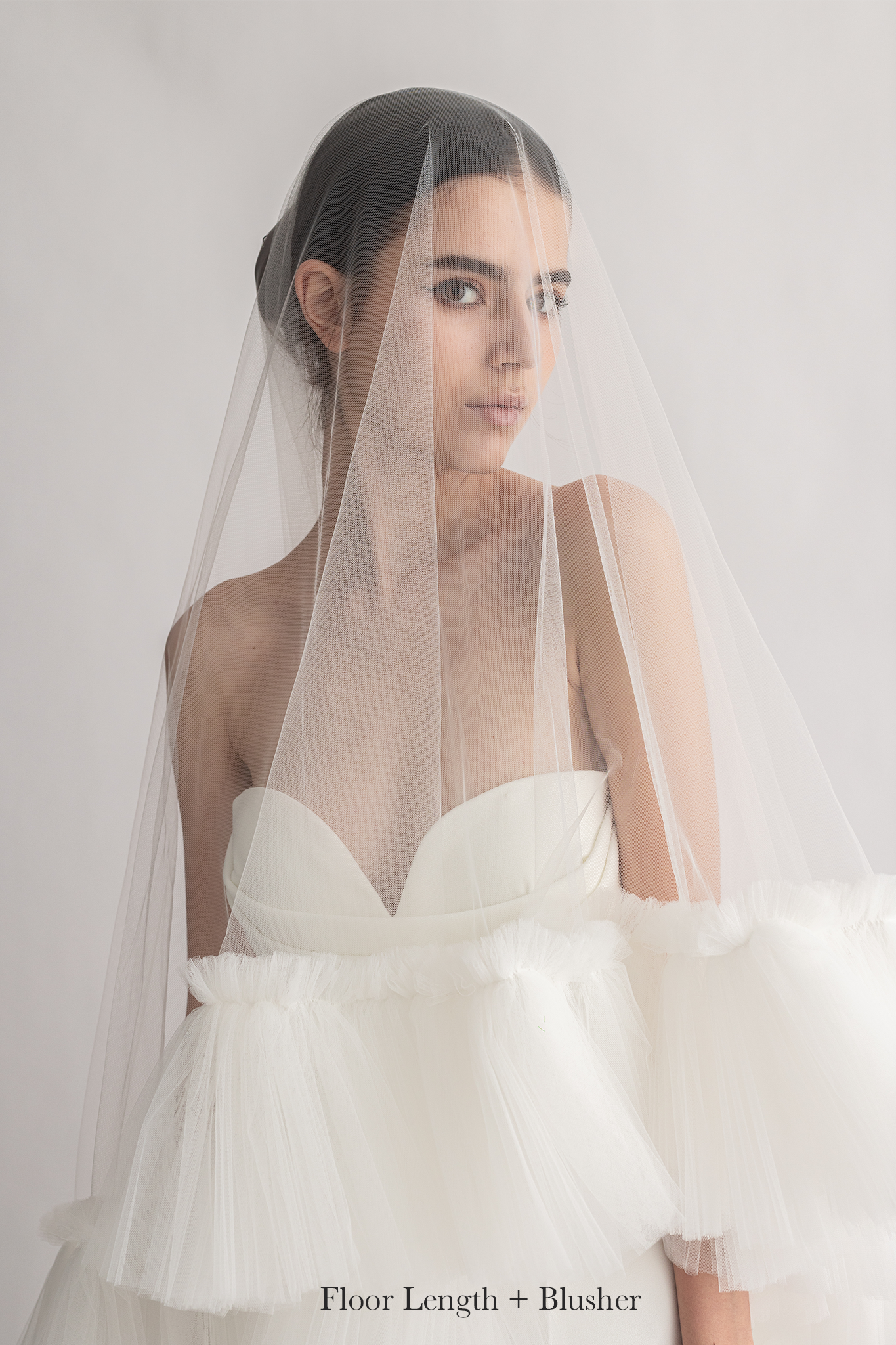 N9 - RUFFLES TULLE VEIL