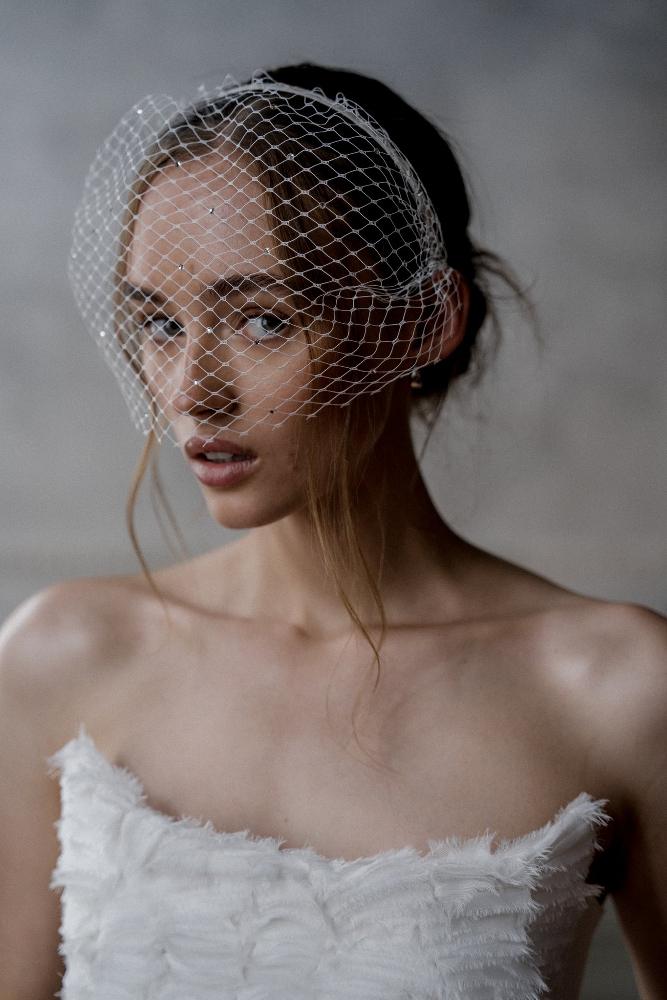 N20 - SPARKLE CAGE VEIL
