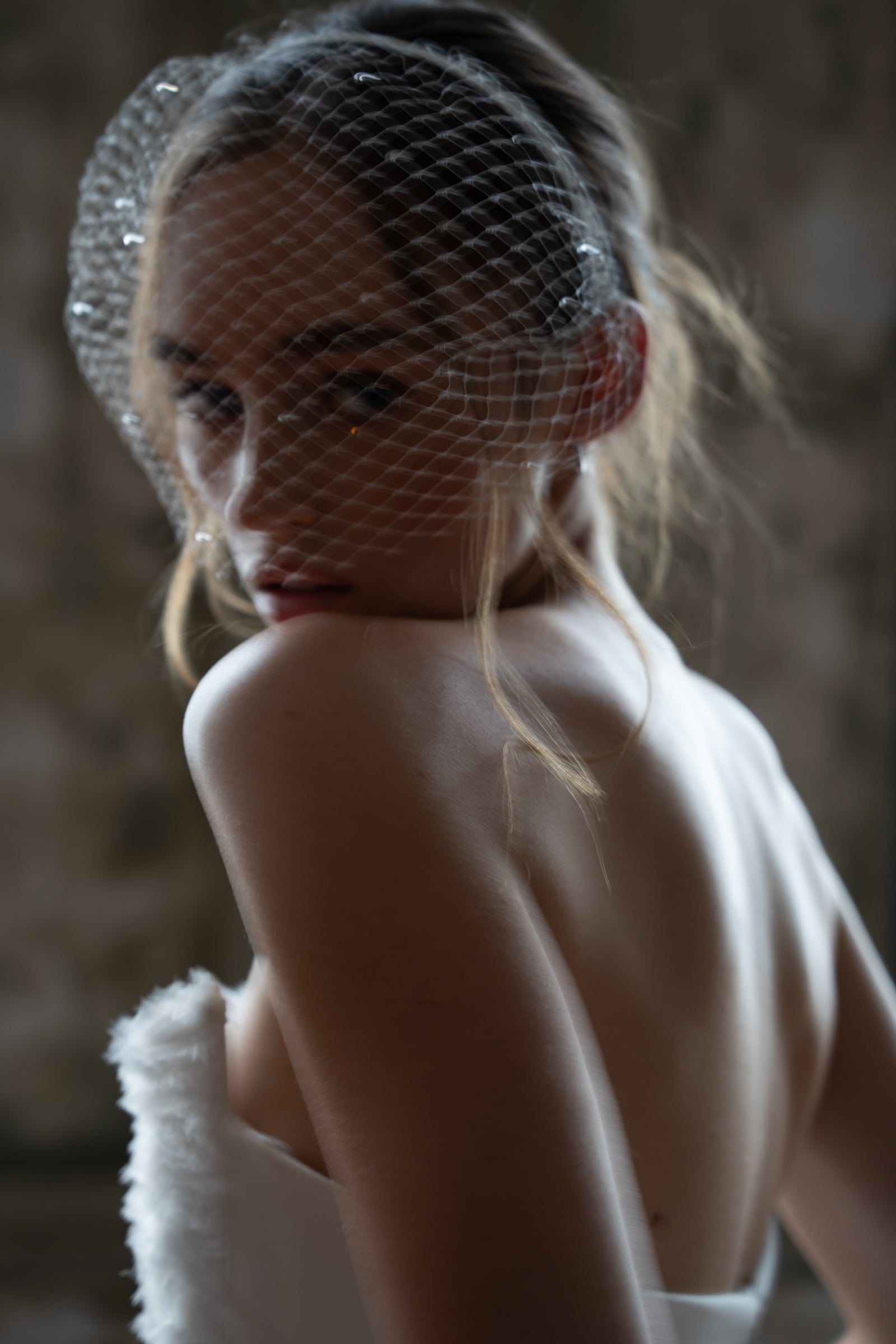 N20 - Sparkle Cage Veil